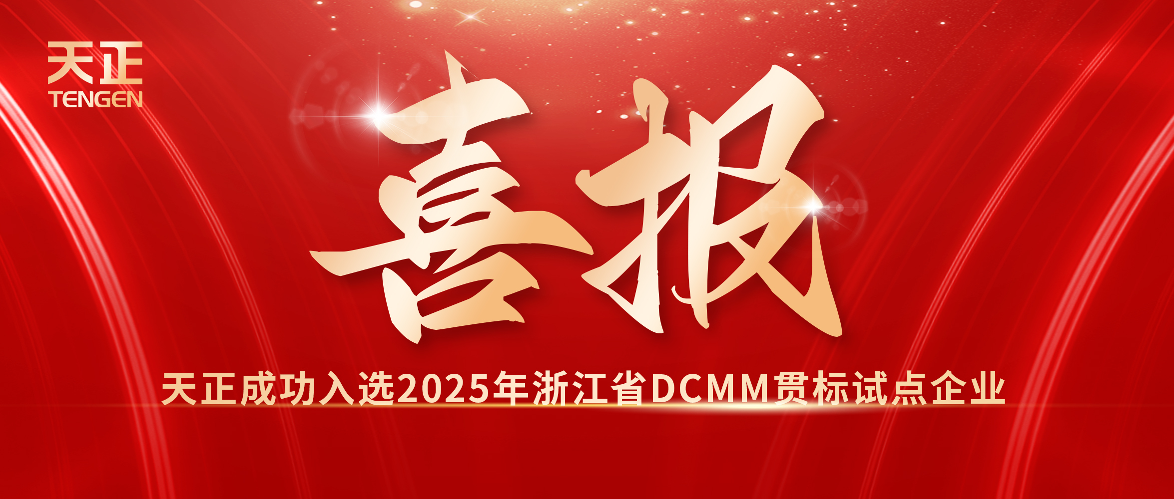 喜報(bào)！天正入選浙江省DCMM貫標(biāo)試點(diǎn)企業(yè)